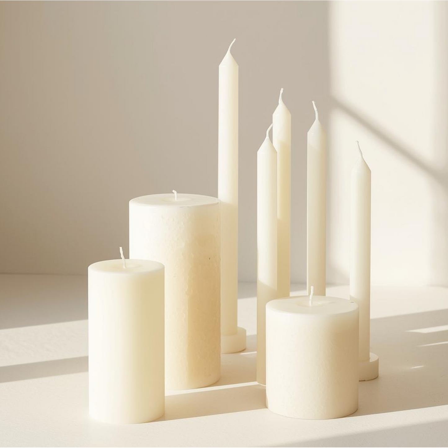 Diner Candle Ivory - 12 inches - Set of 30