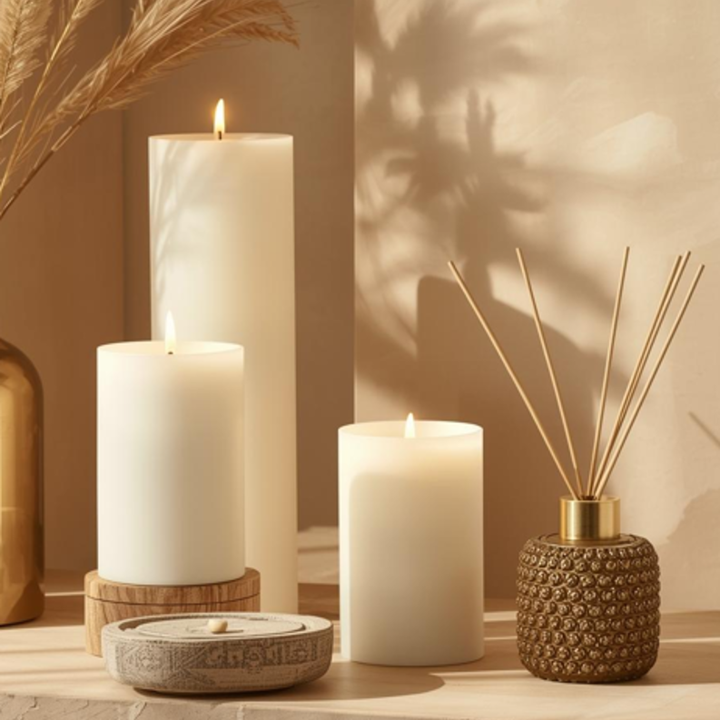 Pillar Candle Ivory - 4x8 inches