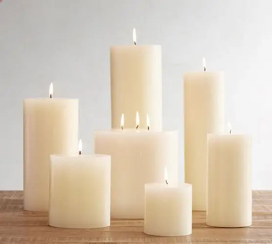 Pillar Candle Ivory - 4x4 inches